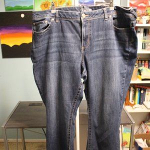 Blue Plus Size Short Maurices Jeans